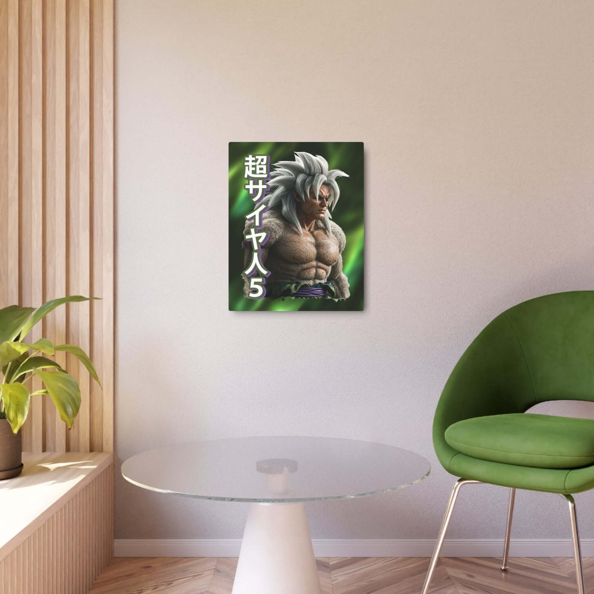 Metal Art Saiyan ssj 5 Sign Metal art sign wall decor, aluminum composite panel,